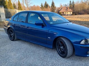 Bmw e39 525i, m-pakiet orginalny, topasblau,navi,pdc