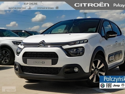 Citroen C3 III 1.2 83 MT5 wersja Max | Biały z czarnym dachem | Kamera cofania