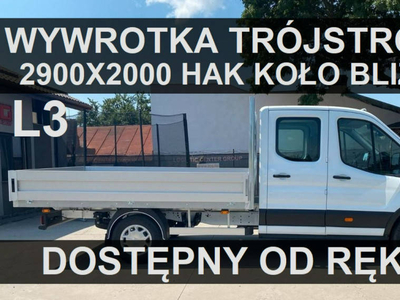 Ford Transit Skrzynia 2900 x 2000 130KM Hak. 7-os. 130KM Niska Cena od ręk…