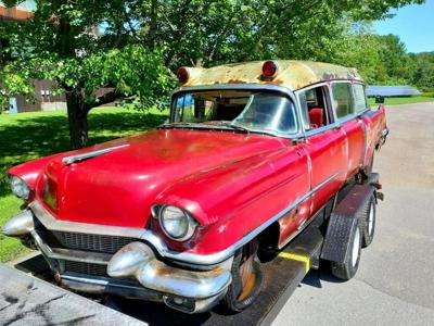 Cadillac DeVille II 60 Special AMBULANCE 1956 zabudowa Miller 390v8 !! GHOST BUSTERS !!