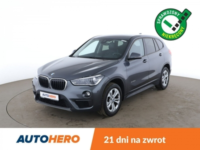 BMW X1 F48 2.0D Automat xDrive Klimatronik Tempomat Navi Skóra Full LED PDC