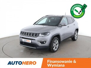 Jeep Compass II 1.4T Automat 4WD Limited Klimatronik Tempomat Navi GrzaneFotele Kame