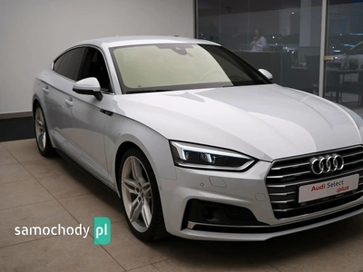 Audi A5 F5 45TFSI 245 KM Quattro Sline Matrix B&O3D Kamery360 ACC Hak Webasto