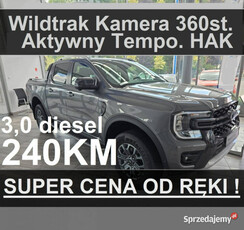 Ford Ranger Wildtrak 3,0 240KM 4x4 Super Cena Dostępny od ręki Kamera 360 …