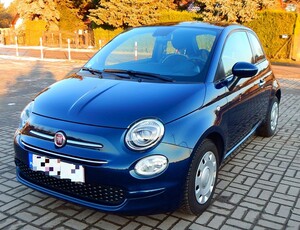 Fiat 500 1.2 70KM 2019 Lounge navi szklany dach 2x koła bezwypadkowy