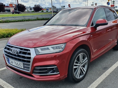 Audi Q5 III 3x S-line *Quattro *LED *Pneumatyka *B&O *HAK Gwarancja *1 właściciel