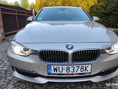 BMW 320ed F30 Luxury Xenon skrętny / Skóra / Szyberdach / Headup / Kamera /