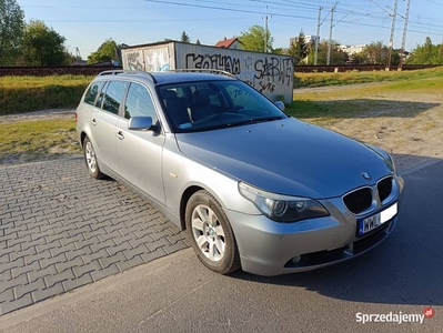 BMW 5 E61, BEZWYPADKOWY, 1. WŁAŚCICIEL, AUTOMAT, SKÓRA, 2 kpl. opon