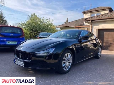 Maserati Ghibli 3.0 benzyna 330 KM 2014r. (Piaseczno, k. Warszawy POLUB NAS NA: https://www.facebook.com/poleasingowesamochody/ i bądź zawsze na bieżąco z ofertą.)