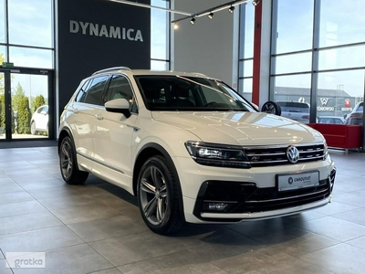 Volkswagen Tiguan II R-Line 1.4TSI 150KM DSG 2017 r., salon PL, f-a VAT, 12 m-cy gwarancj