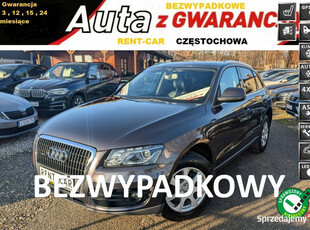 Audi Q5 2.0TDi*OPŁACONY*Bezwypadkowy Skóra*Quattro*Serwis GWARANCJA24Miesi…