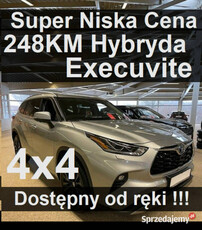 Toyota Highlander Hybryda Executive 248KM Kamera 360 Super Cena Dostępny o…