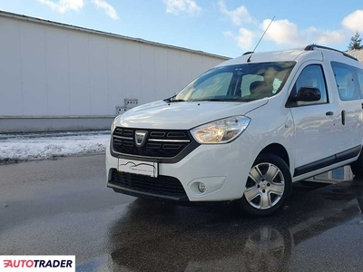 Dacia Dokker 1.6 benzyna 102 KM 2019r. (Giżycko)