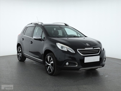 Peugeot 2008 , Salon Polska, Skóra, Navi, Klimatronic, Tempomat,