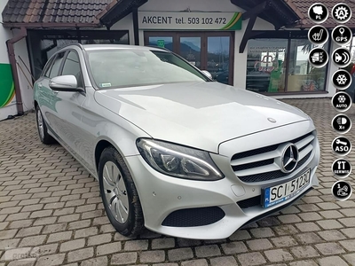 Mercedes-Benz Klasa C W205 AVANTGARDE, 7-GTronic, półskóra, lakier oryginał. Krajowy!