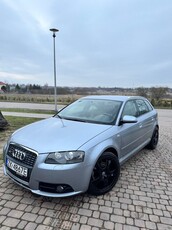 Audi A3 II (8P) zadbana audi a3 sportback 2007 160KM 1.8 tfsi