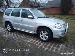 Mazda Tribute 4x4 skóra 2.3 benzyna+gaz grzane fotele hak