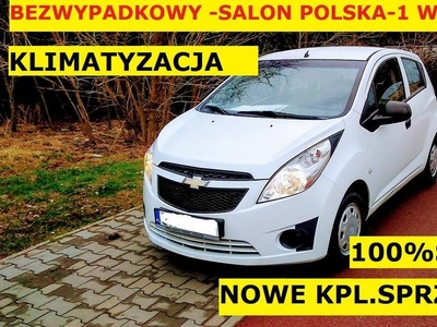 Chevrolet Spark 1,0-16V Salon Polska bezwypadkowy, 2012rok