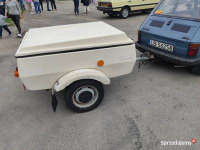 Fiat 126p + N250 zestaw przyczepka maluch palony z linki