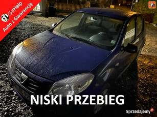 Dacia Sandero Benzyna, niski przebieg, klimatyzacja, centr. zamek, isofix,…