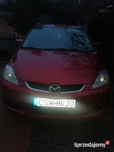 Mazda 5 2006 r 2,0 ben części, uszkodzony przód ,tanio.