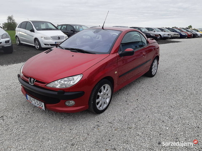 Peugeot 206 CC 1,6 16V Opłacony Klima Skóra Zamiana Serwis Bez Rdzy