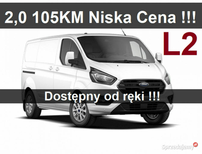 Ford Transit Custom L2 105KM L2 Super Niska Cena Dostępny od ręki Niska Ce…