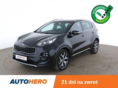 Kia Sportage IV 4x4, GT Line, LED, skóra, navi, klima auto, kamera i czujniki parkow