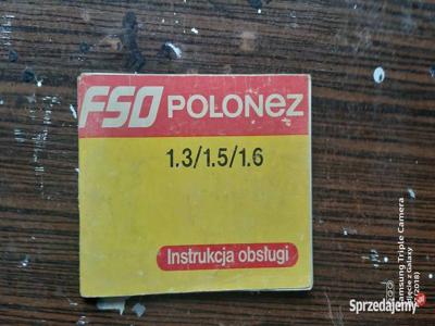 Instrukcja obslugi polonez 1,3/1,5/1,6