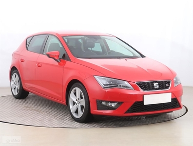 SEAT Leon III , Salon Polska, Skóra, Klimatronic, Tempomat, Parktronic