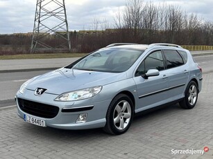 Peugeot 407 SW 2.0 HDI 136km 2005r Kombi Stan Bdb Długie Opłaty Hak