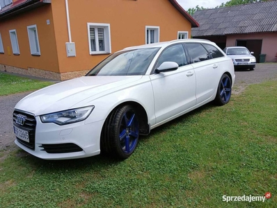 Audi A6 C7 4G Avant 2.0 TDI 177 KM 2013 rok biały kolor zadbana 2 kpl kół