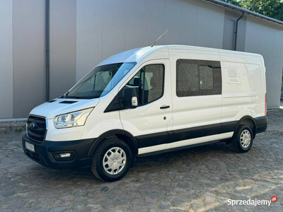 Ford Transit Salon PL L3H2 7-miejscowy Brygadówka Hak PDC Klima Bluetooth …