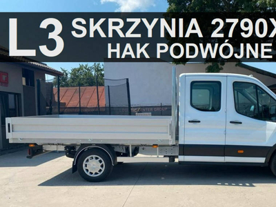 Ford Transit Skrzynia 2790x2100 165KM Hak. 7-os. Podwójna kabina 1931zł