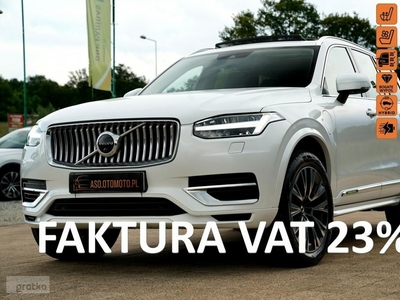 Volvo XC90 V RECHARGE panorama FUL LED 7-os SKÓRA nawi MASAZE pneumat JEDYNY W PL