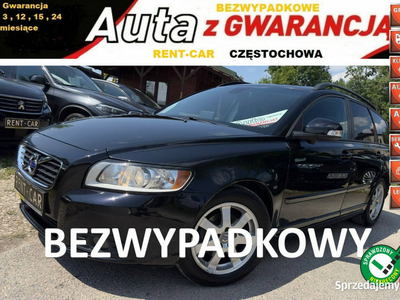 Volvo V50 1.6D*115PS*OPŁACONY Bezwypadkowy Nawigacja Skóry*Serwis*GWARANCJ…