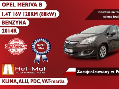 Opel Meriva B 1.4T Klima, Alu, Zarejestrowany VAT-Marża!