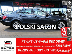 Mercedes E 350 3,0 V6 CDi Kupiony w POLSKIM Salonie! AVANTGARDE Skóra+WEBA…