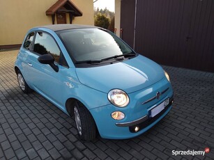 Fiat 500c (cabrio)BABY BLUE 0,9 Twin air,start stop,mały przebieg piękny