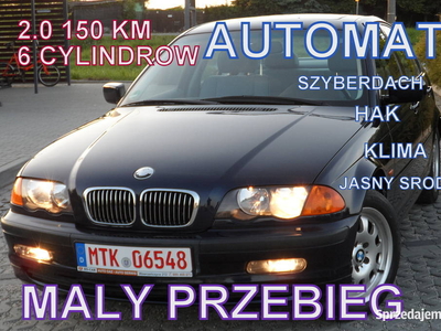 BMW E46 2.0_150KM_Kultowy 6cyl _Silnik m52 AUTOMAT_Mały-PrzebieG