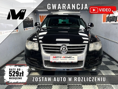 Volkswagen Touareg I 3.0TDI V6 224KM, bez pneumatyki GWARANCJA skóra, HAK 3.5t