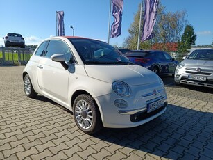 Fiat 500 LOUNGE Cabrio 1.3 16V MJET 95KM, boogate wyposażenie, serwisowany