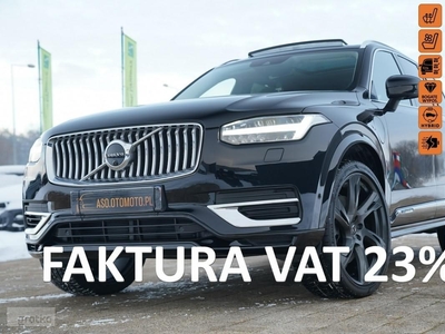 Volvo XC90 V RECHARGE panorama FUL LED 7-os SKÓRA nawi ALUSY 22 pneumat JEDYNY W