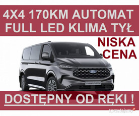 Ford Transit Custom Nowy Kombi L2 4x4 170KM Kamera Czujniki Dostępny od rę…