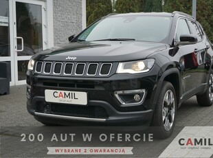 Jeep Compass II 4x4 AWD, Automat, Skóra, Kamera, Niski Przebieg, Rok Gwarancji,