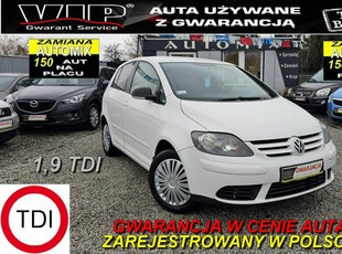 Volkswagen Golf Plus 3 SZT.1.9 TDI 105KM Nowe sprzęgło, opony,GWARANCJA! M…