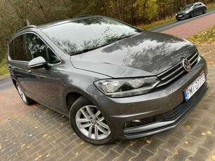 Volkswagen Touran DSG 115KM 7Osób 3Klima Alufelgi 2018 Rok Niski Przebieg Zarejestrowany