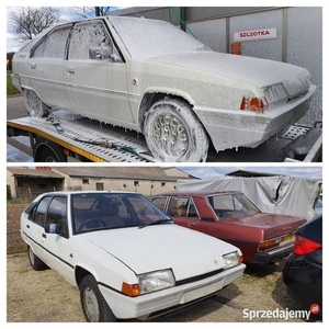 Citroën BX Zabytek, żółte blachy