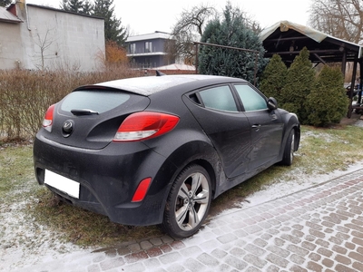 Hyundai Veloster 2012, czarny, skórzane fotele, szyberdach