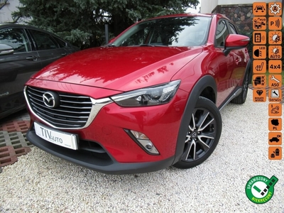 Mazda CX-3 BEZWYPADKOWY 4x4 Kamera Martwe Pole Salon Polska Serwisowany FV23%